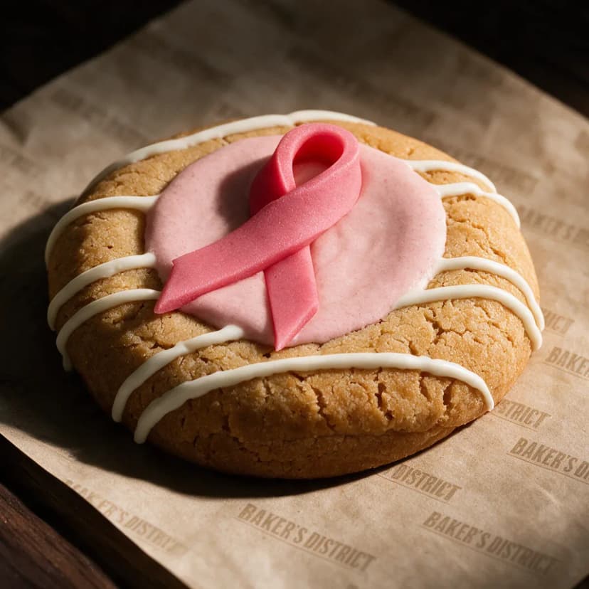 Pink Ribbon Cookie